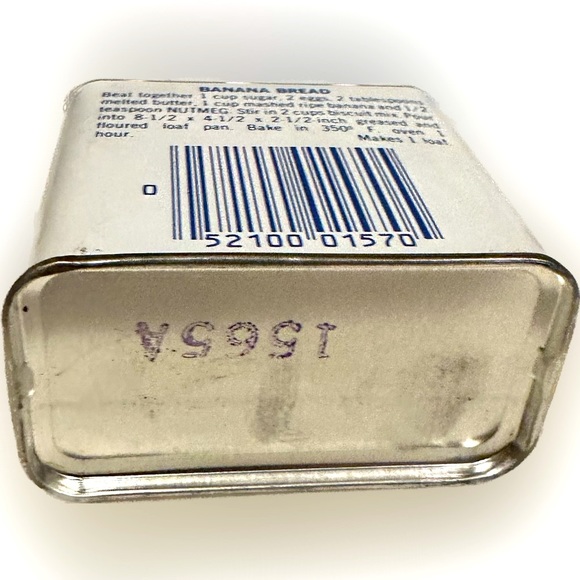 VTG NUTMEG SPICE TIN BANANA BREAD RECIPE HERBS FARMHOUSE SHAKER COLLECTIBLE 1977 - Picture 5 of 6